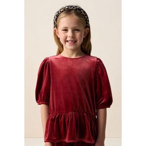 Sissy-Boy - Rood velvet t-shirt