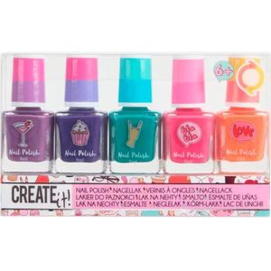 Create It Nagellak - Kinder Nagellak - Nagellak voor Meisjes - Nagellak voor Kids - 5 Kleuren - Kleur Veranderend - Vegan