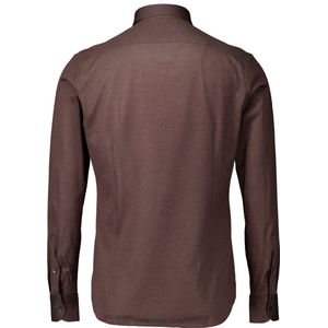 Corneliani - Overhemd Bruin Corneliani Lange Mouw Overhemd Bruin 9411213