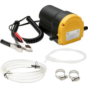 Elektrische Oliepomp 12V - Brandstofpomp - 60W - Inclusief Slangen - 5L/min Geschikt voor Olie en Diesel