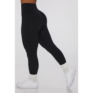 Sportchic - Sportlegging dames - High waist – Yoga legging - Squatproof - Sportbroek - Hardloopbroek - Sportlegging - Tiktok legging - Booty Scrunch - Dierenprint - Licht Groen – L