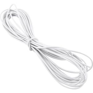 Elastisch Koorddiameter 4 Mm - Dekzeilspanner 10 Meter (Wit) - Voor Tenten & Dekzeilen .