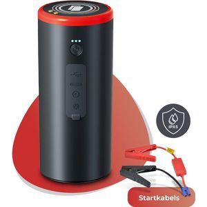Caliber 12V Jumpstarter - 15.000 mAh Powerbank - Auto starthulp - 300A - LED zaklamp en SOS Noodlicht - Werkt met PowerSnap Accu Platform (CPS-JS)