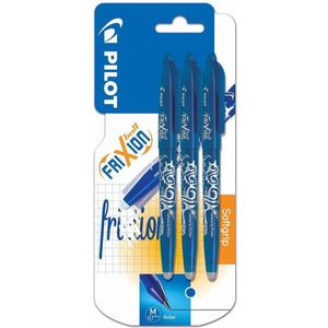 Rollerpen pilot frixion bl-fr7 m 3st blauw | Blister a 3 stuk