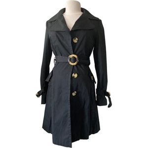 NOPPIES TRENCHCOAT BRISTOL XS Zwart