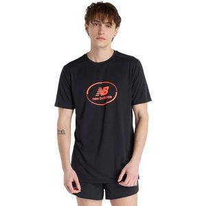 New Balance Se Gr Run T-shirt Met Korte Mouwen Zwart L Man