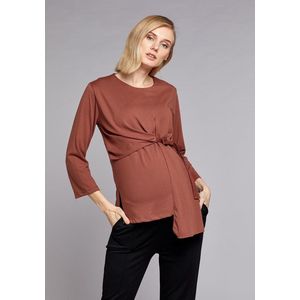 Blouse Tie-A - Light Brown (057), XS