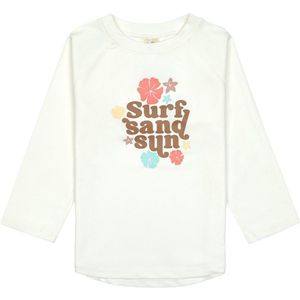 Lässig Splash & Fun Rashguard Zwemshirt met lange mouw met UV-bescherming - Flowers sea salt, 07-12 maanden, maat 74/80