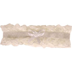 Kousenband ivoor kant