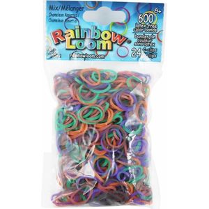 Rainbow Loom Elastiekjes - Mix Chameleon Jelly - 600 stuks