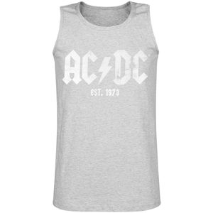 AC/DC Est. 1973 Heren Tanktop - gemêleerd lichtgrijs - S