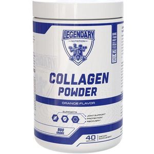 Legendary Nutrition | Gehydroliseerd Rund collageen | Orange | 800gr 40 servings | 12,5g collageen per serving | Nutriworld