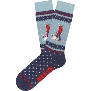 Jimmy Lion unisex sokken winter new yorkers blauw