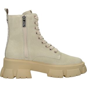 Steve Madden Tanker Veterschoenen Hak - beige - Maat 36