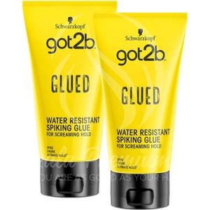 2 Stuks Schwarzkopf Got2B Glued Waterproof Gel 150ml/ook voor pruiken