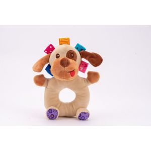 rammelaar/ speelgoed/schoencadeautjes sinterklaas/ kerstcadeau voor baby/sinterklaas/ kerstcadeau/ Cartoon Pluche Dier Rammelaar Bel Wandelwagen Baby Winkelwagen Opknoping Windgong Muzikale Hand Shaker Speelgoed / hond