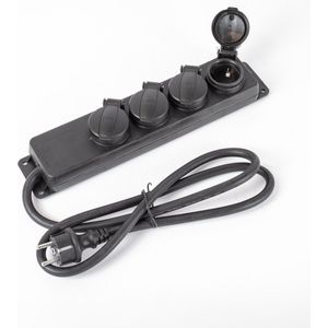 Professionele stekkerdoos voor buiten IP44 met snoerdikte 3x2,5mm²