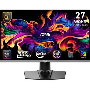 MSI MAG 272QP QD-OLED X50 - Gaming Monitor - 26.5 inch - 2560 x 1440 - 500 Hz