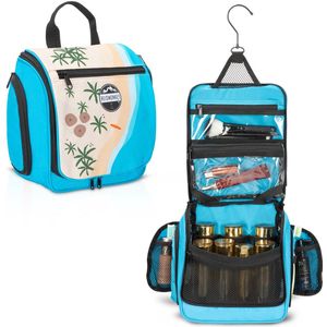 Toilettas met haak 360 - Reismonkey - Beach - Hangend - Dames en heren - Waterdicht - Draaibare XL haak