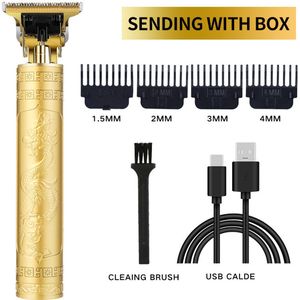 Heren tondeuse kapper salon professionele trimmer baard scheerapparaat + 4 limiet kammen