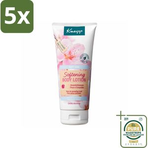 5 x Kneipp - Body lotion - Soft Skin - Amandelbloesem - 200 ml - Grootverpakking - Gevoelige Huid - Bodylotion - Amandelolie - Hydraterende Lotion - Zachte Huid