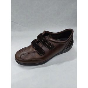 ROHDE 9132 / instappers met klittenband / bruin / maat 38