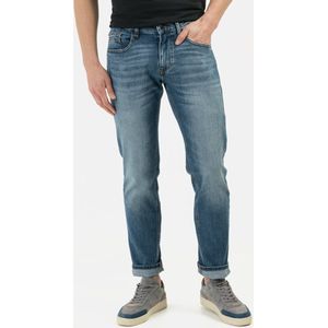 camel active Slim Fit 5-Pocket Jeans - Maat menswear-33/34 - Blauw