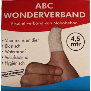 Wonderverband - Wit - 4.5 m x 5 cm  - Verband