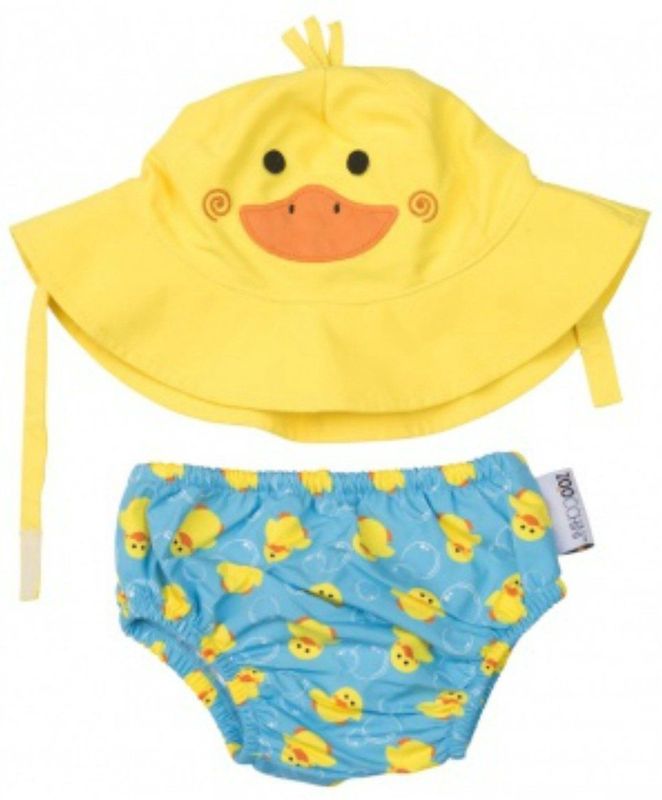 Zoocchini UV zwemluier setje Puddles the Duck 3-6 maanden