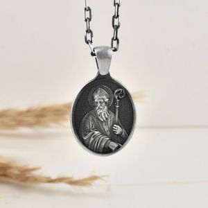 St Patrick hanger ketting voor mon kerstcadeau Oxidized 22 inches