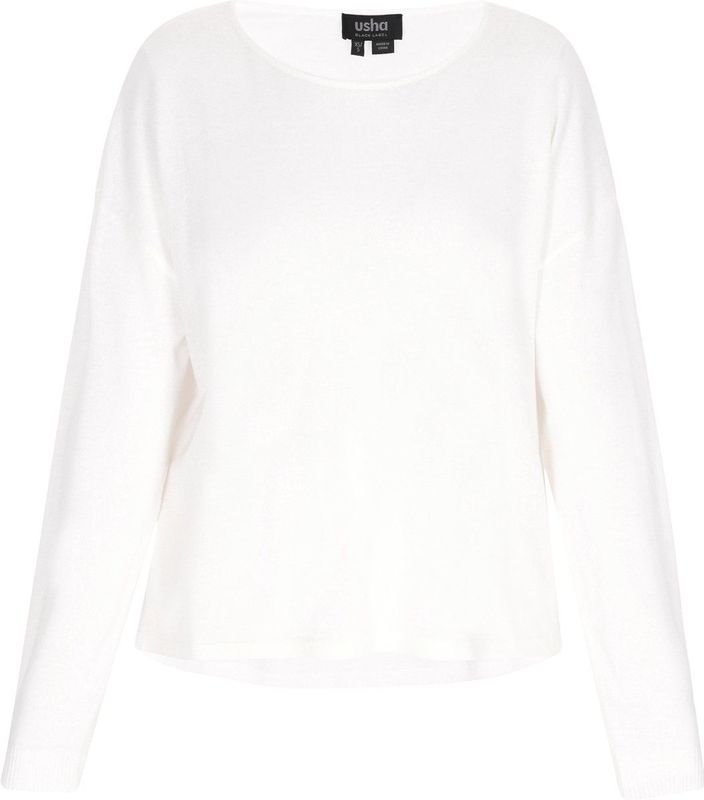 usha BLACK LABEL - Trui - Offwhite - Knitwear - Lange Mouw