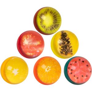 Boland - 6 Stuiterballen Fruit - Pinata vulling - Uitdeelcadeautjes - Verjaardag