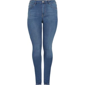 Yoek | Grote maten - dames jeans skinny fit - donkerblauw
