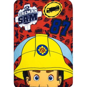 Brandweerman Sam fleece deken - 150 x 100 cm. - Fireman Sam plaid - lekker zacht