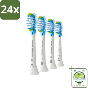 Philips Sonicare - Opzetborstels - C3 Premium Plaque Defense - Grondige Reiniging - 4 opzetborstels - HX9044/17 - Voordeelverpakking - 24 stuks - Philips Sonicare - Tandenborstel opzetborstels