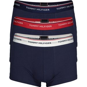 Tommy Hilfiger - Maat L - low rise trunk (3-pack) - lage heren boxers kort - blauw met 3 kleuren tai