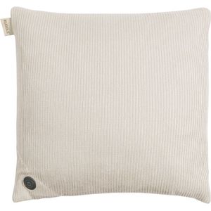 Kuddle Warmtekussen Oplaadbaar - Gebreid 'Off White' 45x45cm - Draadloos & Elektrisch - Inclusief Powerbank