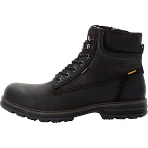 camel active Hoge laars van nubuckleer - Maat menswear-44 - Zwart