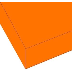 Brighton Hoeslaken - Oranje - 1 Persoons - 80x200