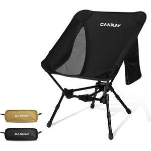Opvouwbare campingstoel, ultralicht, draagbare campingstoel, kleine pakmaat, stoel met draagvermogen 180 kg draagkracht, klapstoel, outdoor stoel, visstoel, strandstoel