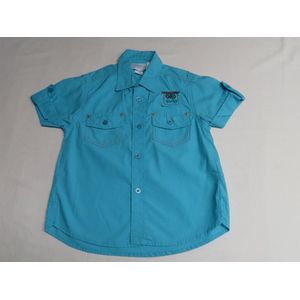 Overhemd - Jongens - Turquoise - 2 jaar 92