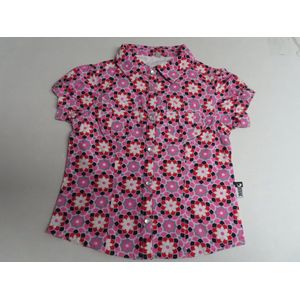 Blouse - Meisjes - Gebloemd - Roze, Rood, marine , wit - 2 jaar 92