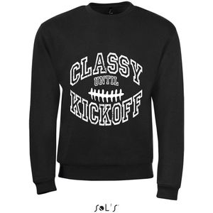 Sweatshirt 2-161 Classy until Kickoff - Lgrijs, S