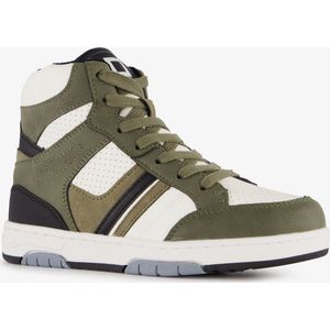 Blue Box hoge jongens sneakers groen wit - Maat 32 - Uitneembare zool