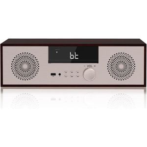 Compacte Stereo-installatie 40W HiFi Systeem – CD, Bluetooth, USB-Weergave, FM-radio, AUX-Ingang & Hoofdtelefoonaansluiting
