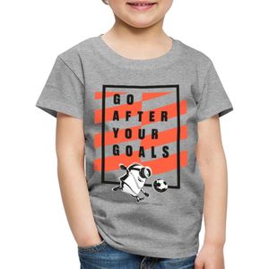 Minions Voetbalontwerp Go After Your Goals Premium T Shirt Kinderen