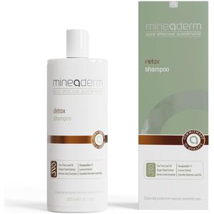 Mineaderm Detox Shampoo – Vegan & Sulfate-Free – with Tea Tree Oil, Grape Seed Extract & Amino Acids – Deep Cleansing & Clarifying for Oily & Sensitive Scalp – Gently Strengthening, 300 ml