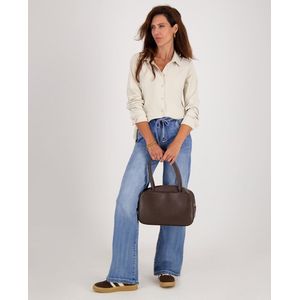 Je m'appelle Dames Broek Straight fit Met stretch - Blauw - Maat S