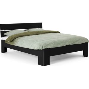 B Bright Fresh 500 Bed met Hoofdbord 180 x 210 cm - Bedframe Zwart - Bedombouw - Instaphoogte: 50cm - Tweepersoonsbedden