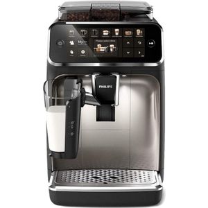 Philips 5400 Serie Volautomatische Espressomachine - LatteGo Melksysteem, Ingebouwde Molen, 12 Koffievariaties, Intuïtief Display, 4 Gebruikersprofielen, Chroom (EP5447/90)